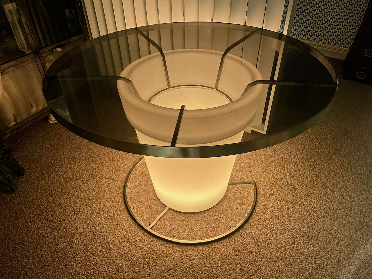 LED / Smoked Glass Table