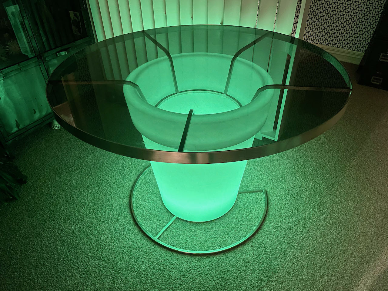 LED / Smoked Glass Table