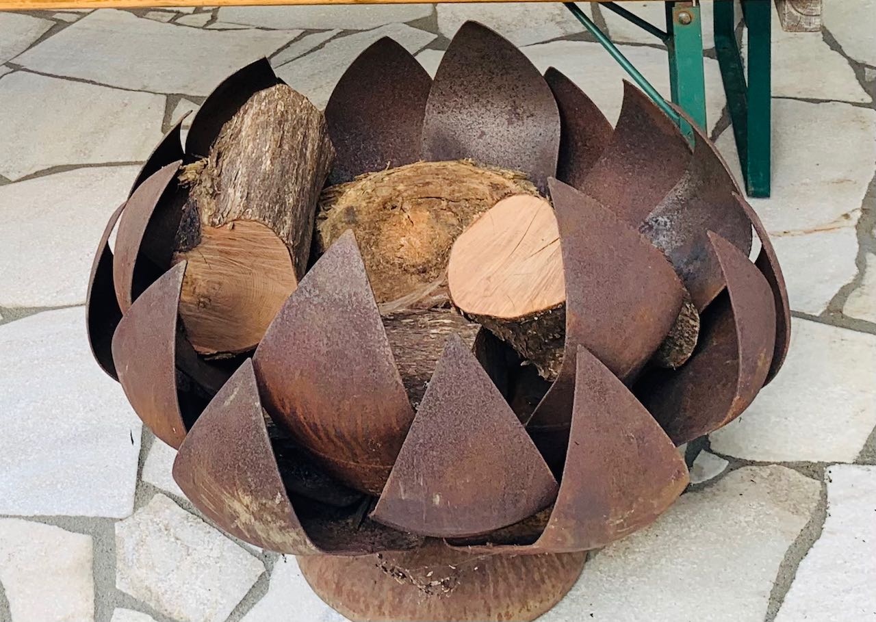 Large Lotus shaped Brazier