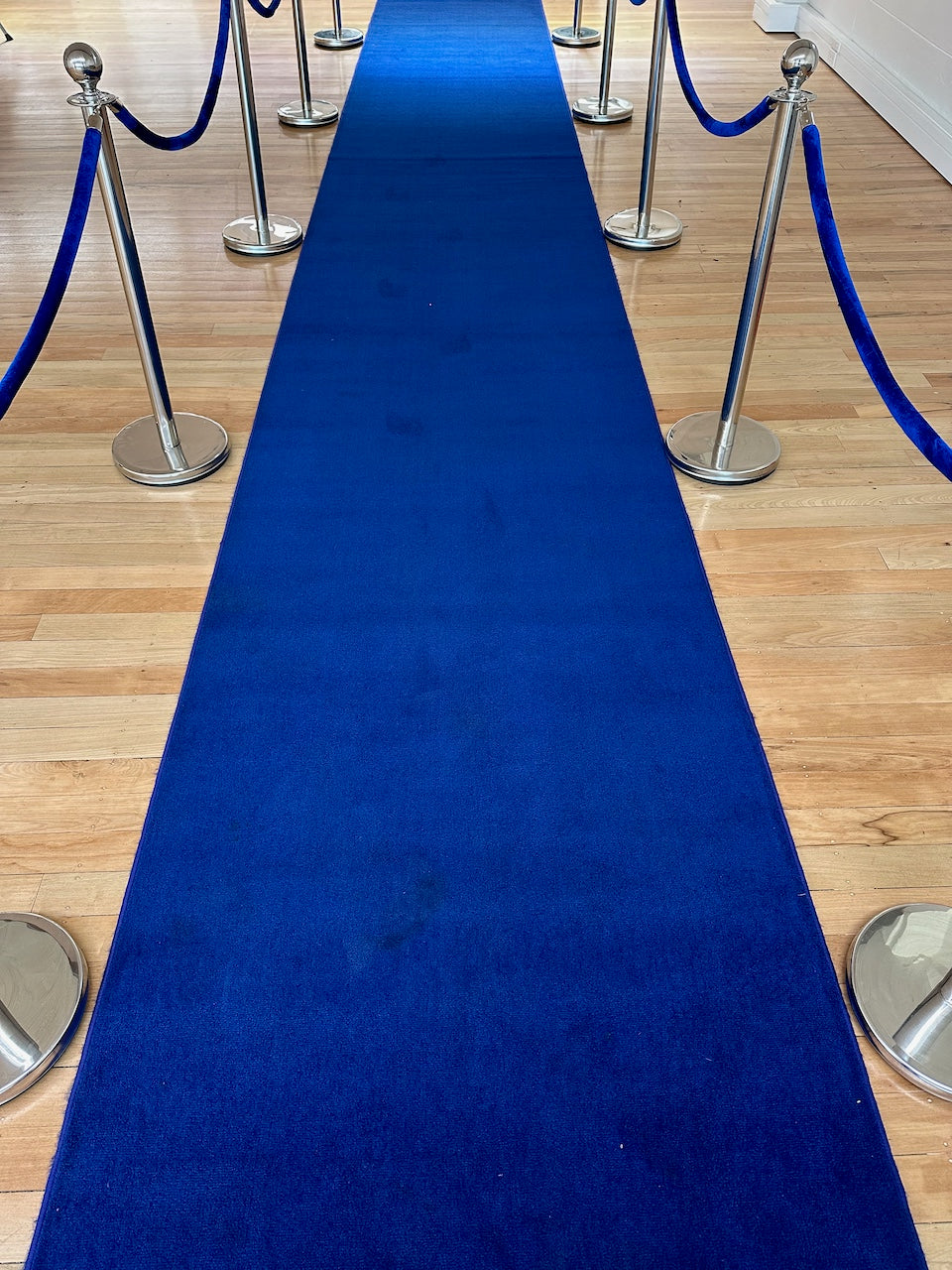 8m Blue  Aisle Carpet Runner Hire