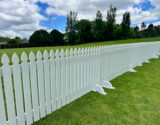 2m White Wooden Picket Gate