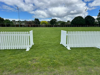 2m White Wooden Picket Gate
