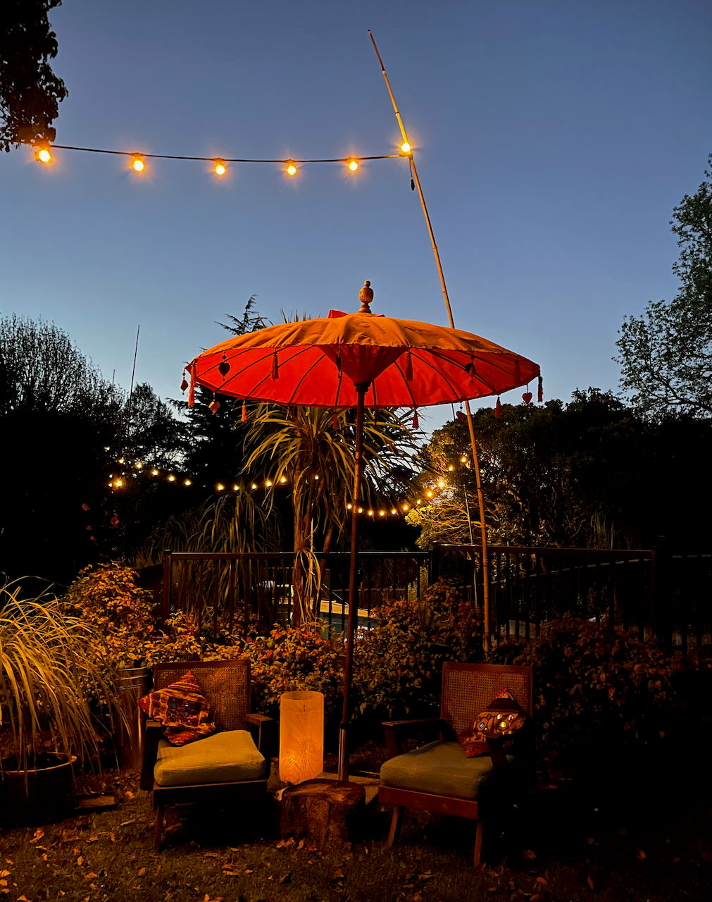 Balinese Garden / Cafe Umbrella and Stand Hire