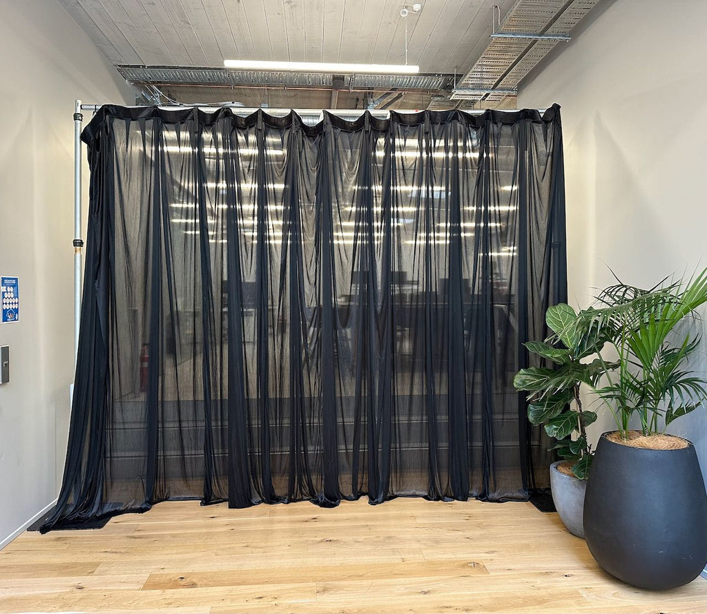 Black Backdrop Curtain Hire