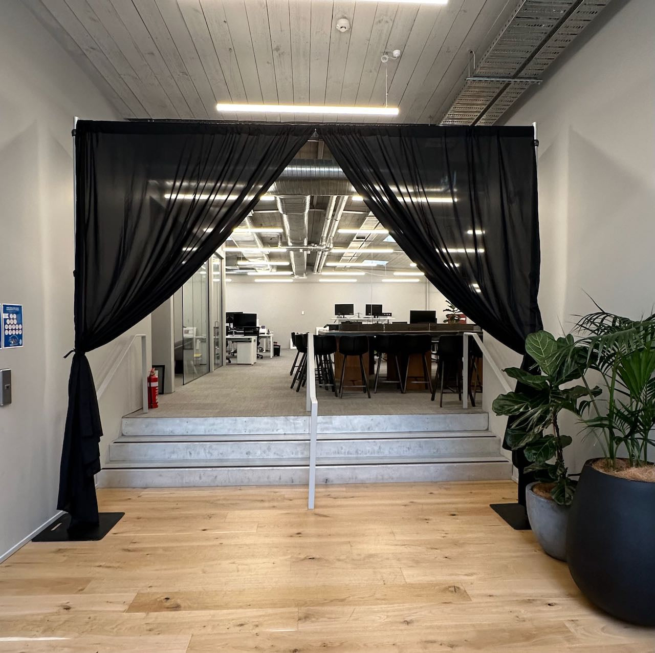 Black Backdrop Curtain Hire