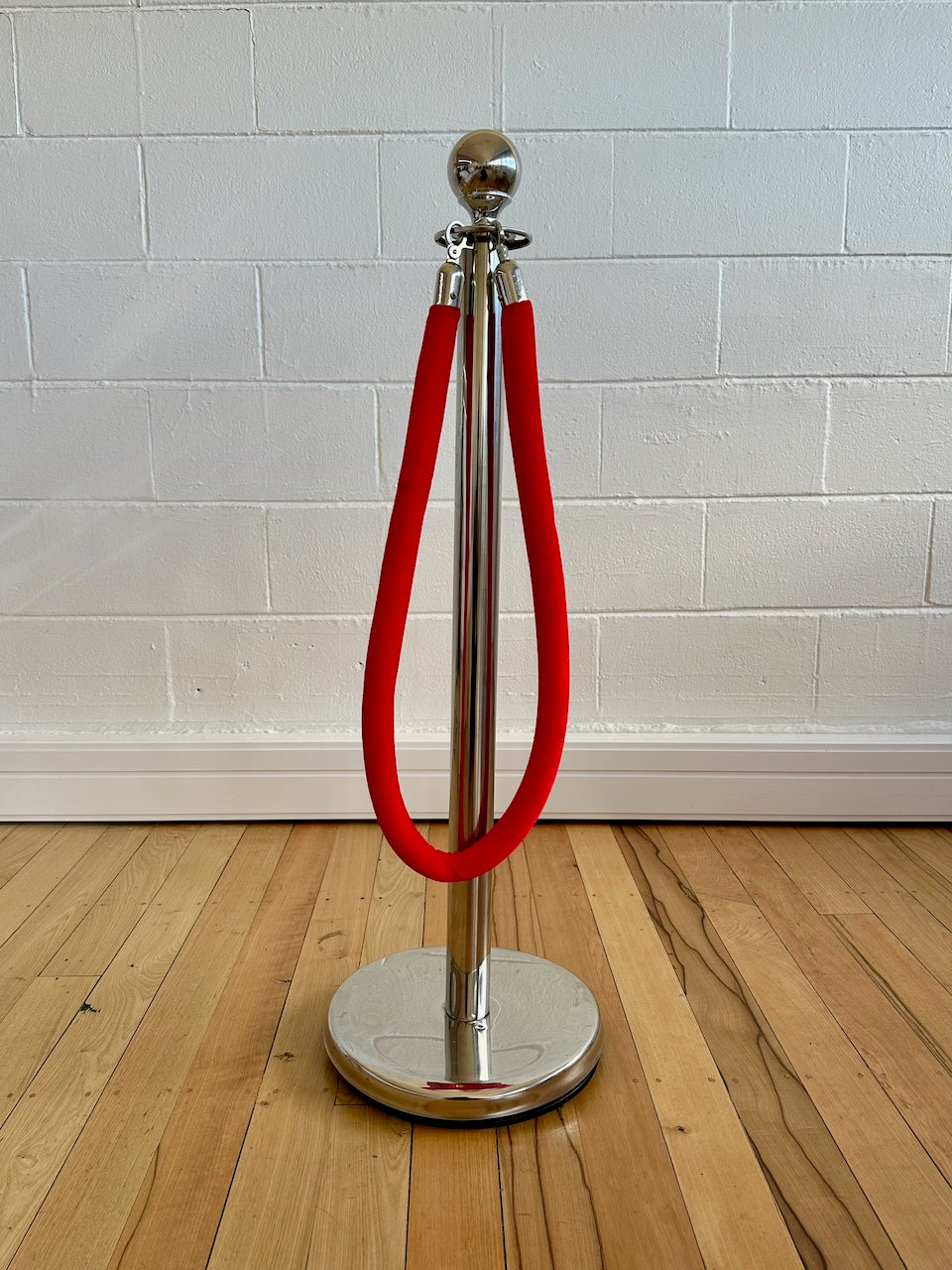 Stanchion Set Hire (Includes: 2 x Stanchion Poles / 1 x Barrier Rope)