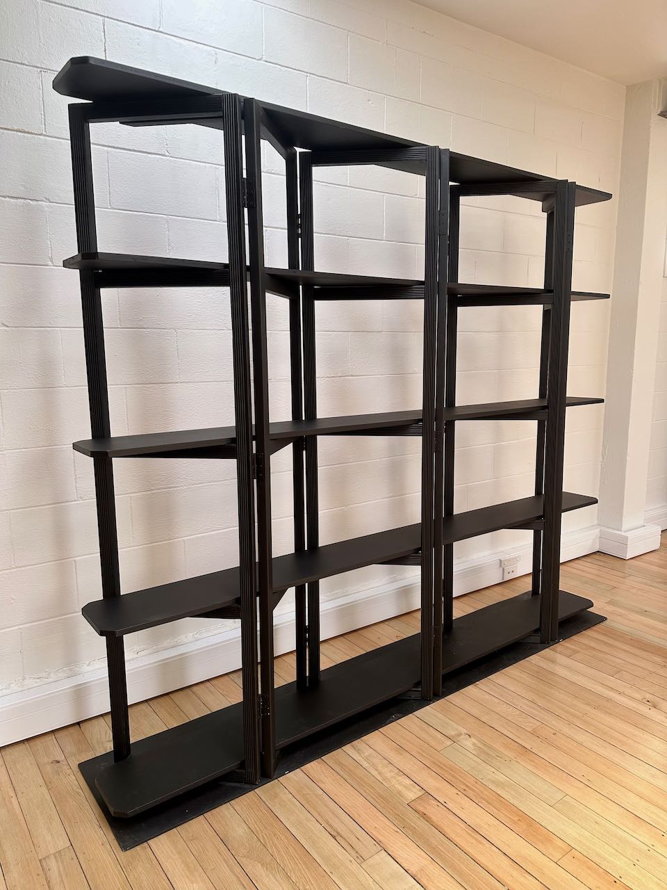 Folding Black Bar Shelving