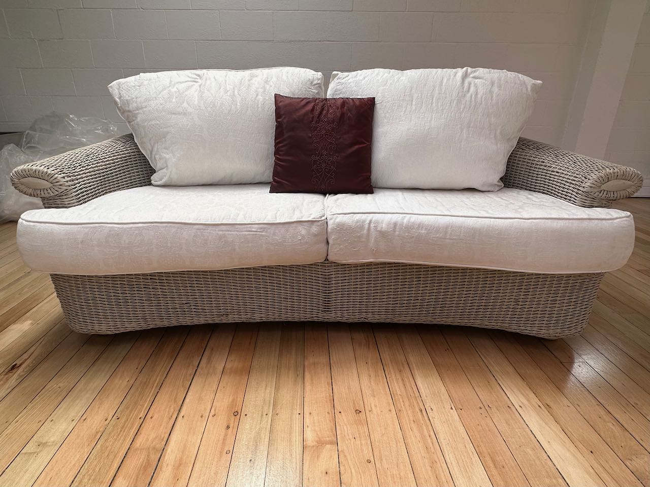 White Cane Sofa Hire