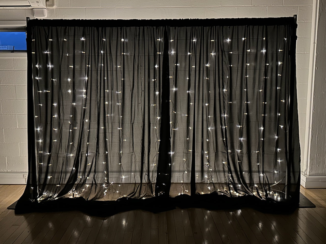 Black Backdrop Curtain Hire