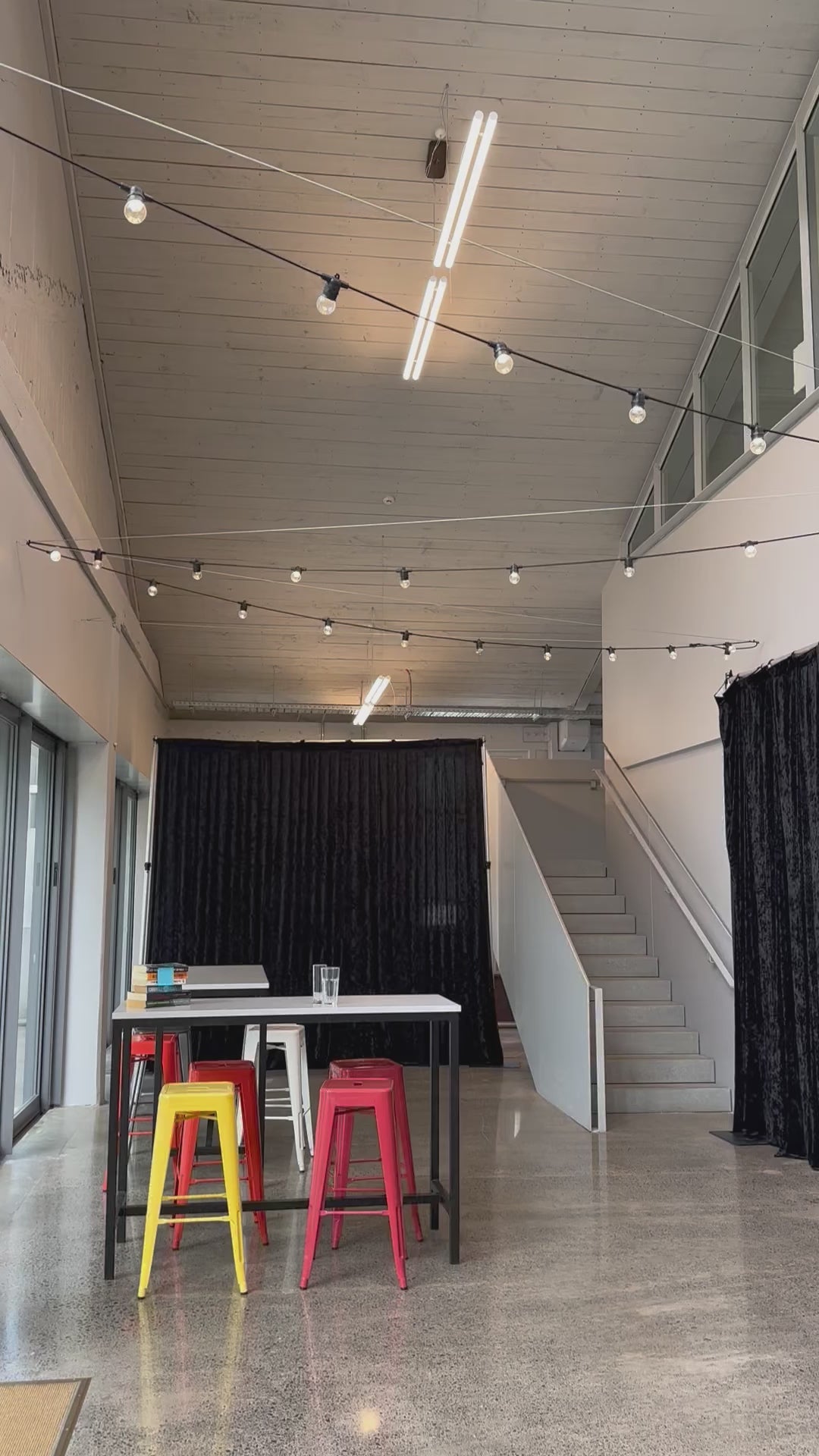 Festoon light Installation