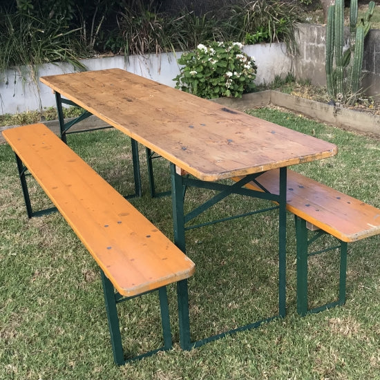 Vintage Table and Bench Set