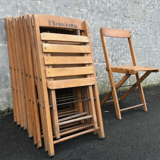 Vintage Wooden Folding Chair Hire