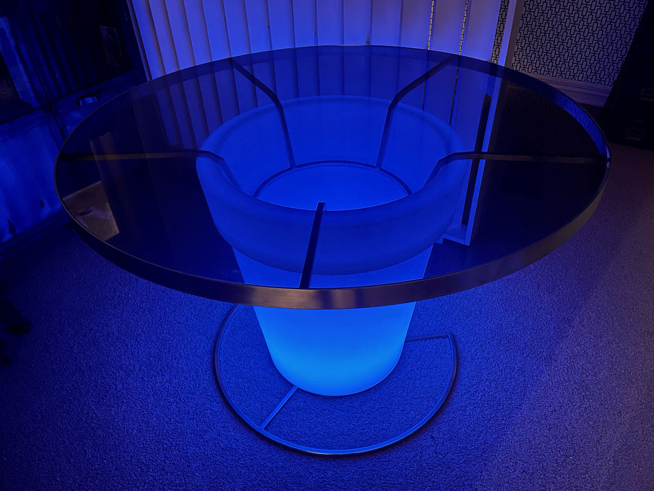 LED / Smoked Glass Table