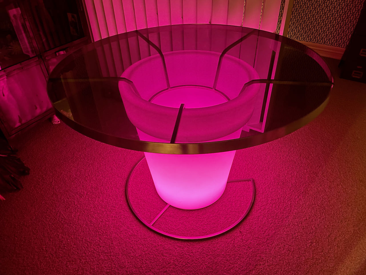 LED / Smoked Glass Table