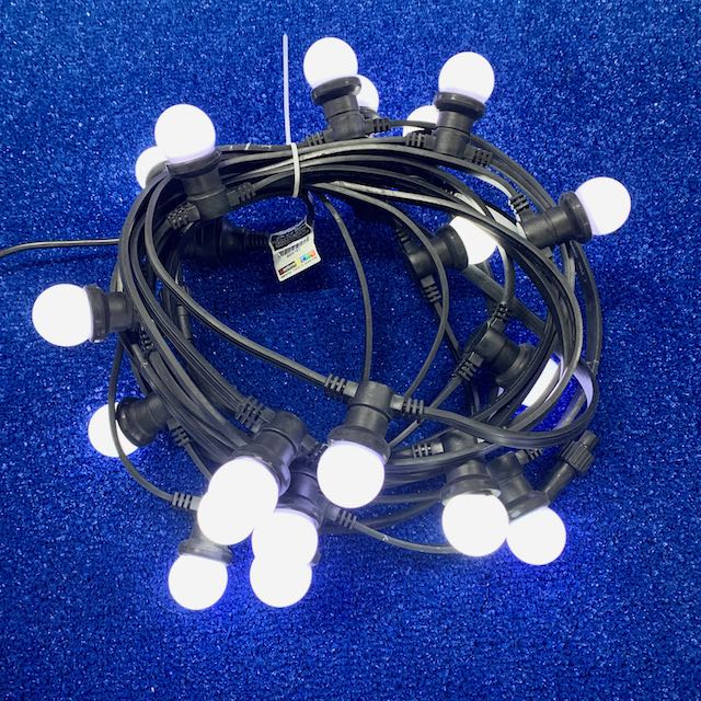 Festoon Lighting Hire - White Bulbs