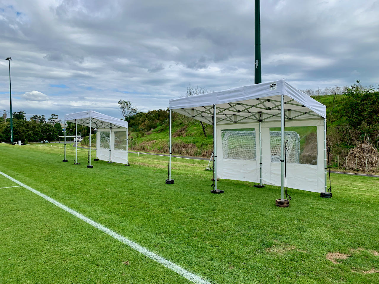 2x4m KNE Awning Includes x 3 Clear window Walls