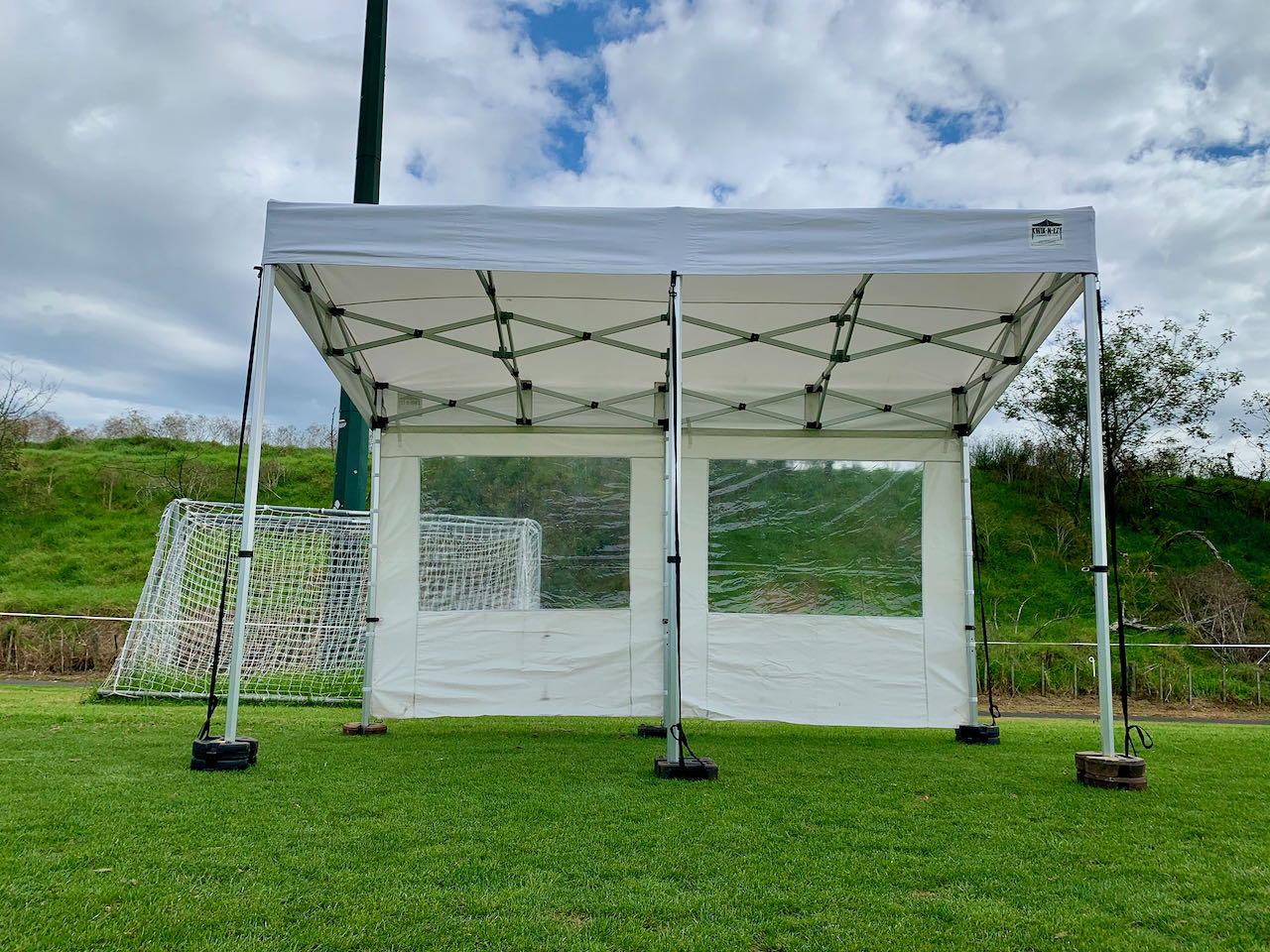 2x4m KNE Awning Includes x 3 Clear window Walls