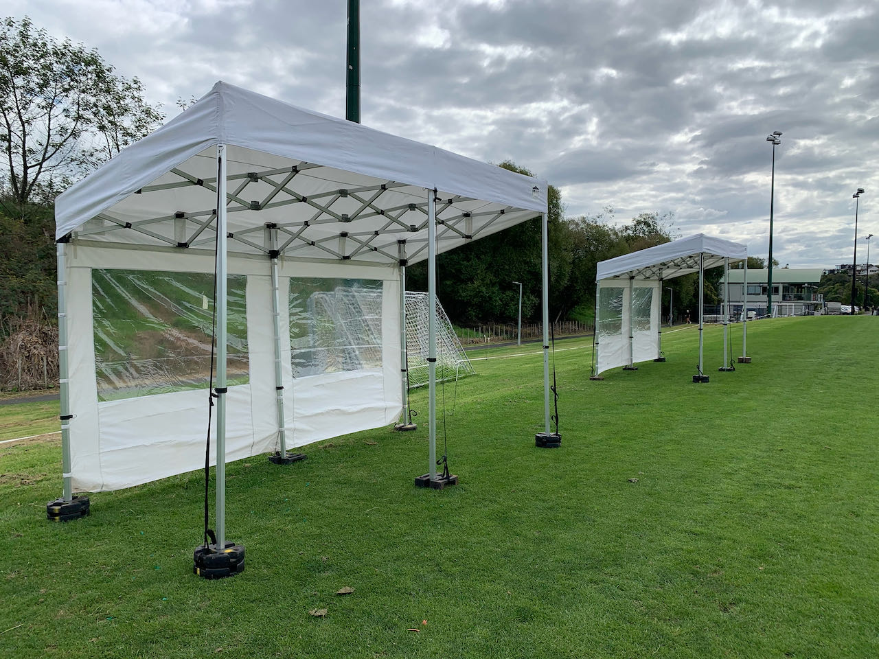 2x4m KNE Awning Includes x 3 Clear window Walls