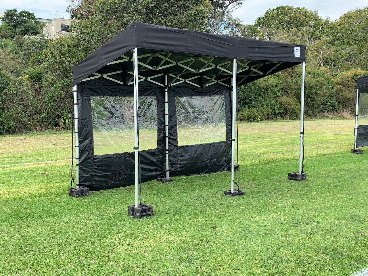 2x4m KNE Awning Includes x 3 Clear window Walls