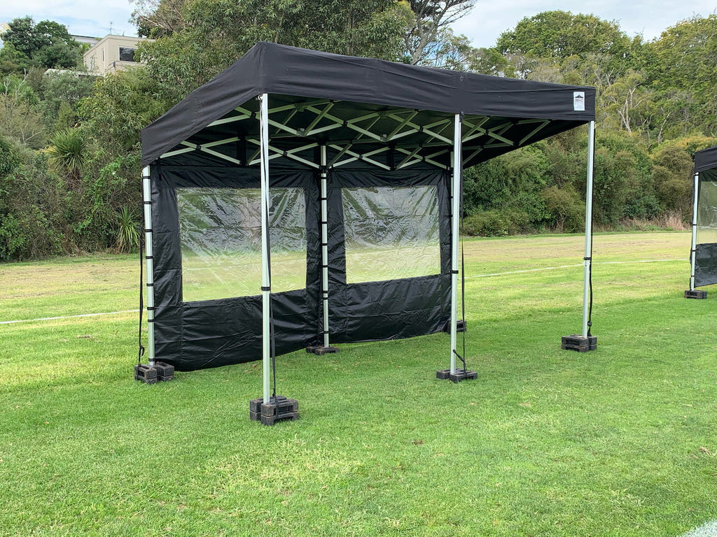 2x4m KNE Awning Includes x 3 Clear window Walls