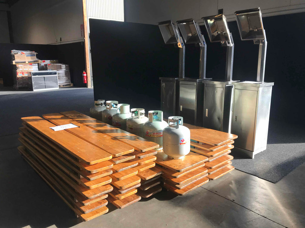 Vintage Table and Bench Set