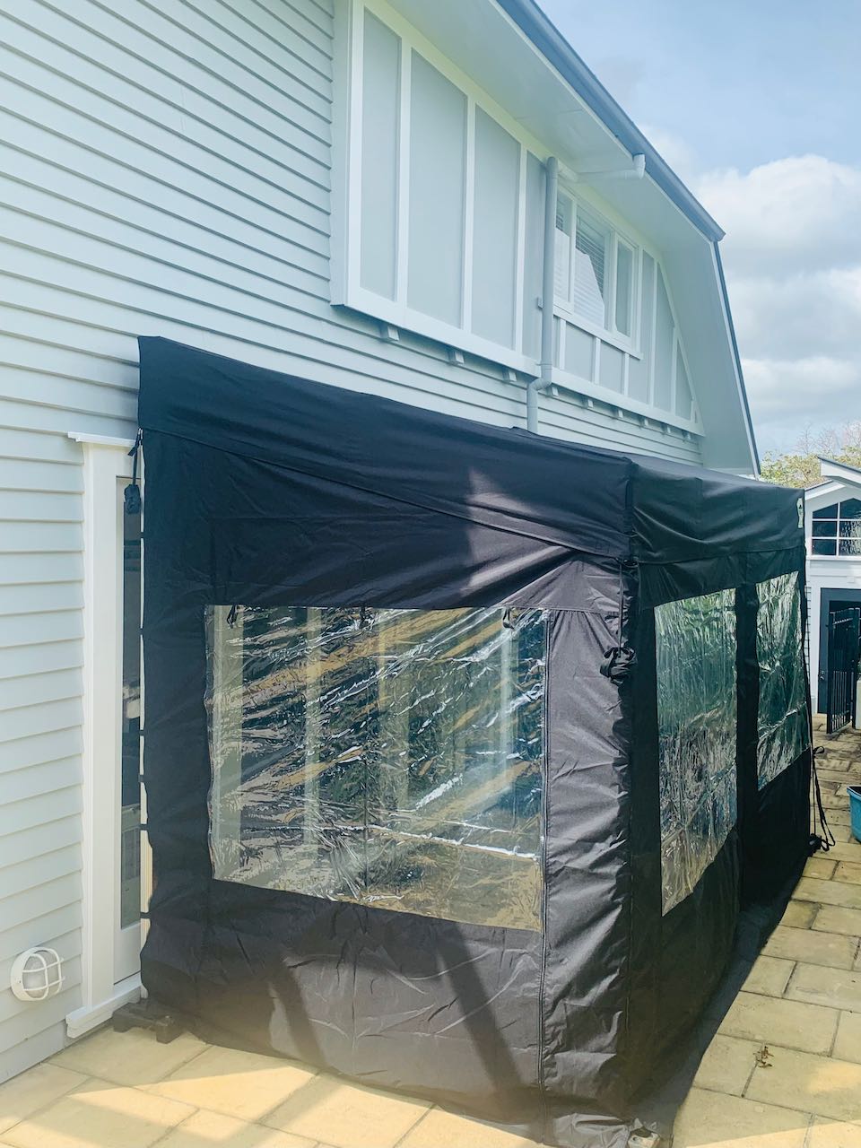 2x4m KNE Awning Includes x 3 Clear window Walls