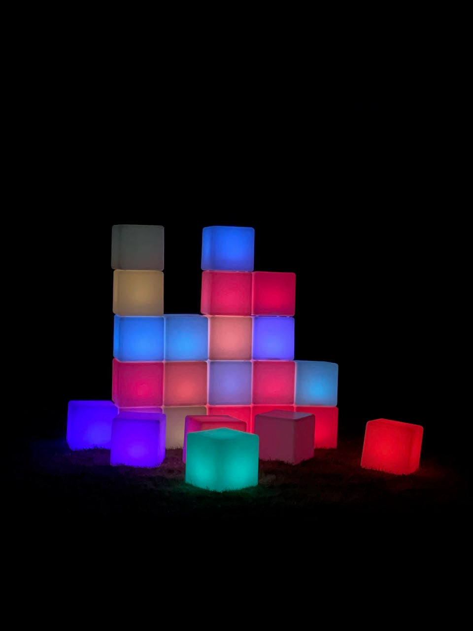 LED Glow Cube Dia: 43cm