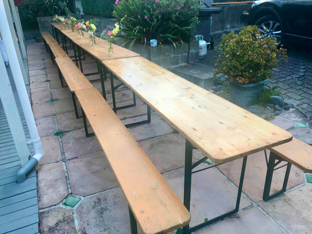 Vintage Table and Bench Set