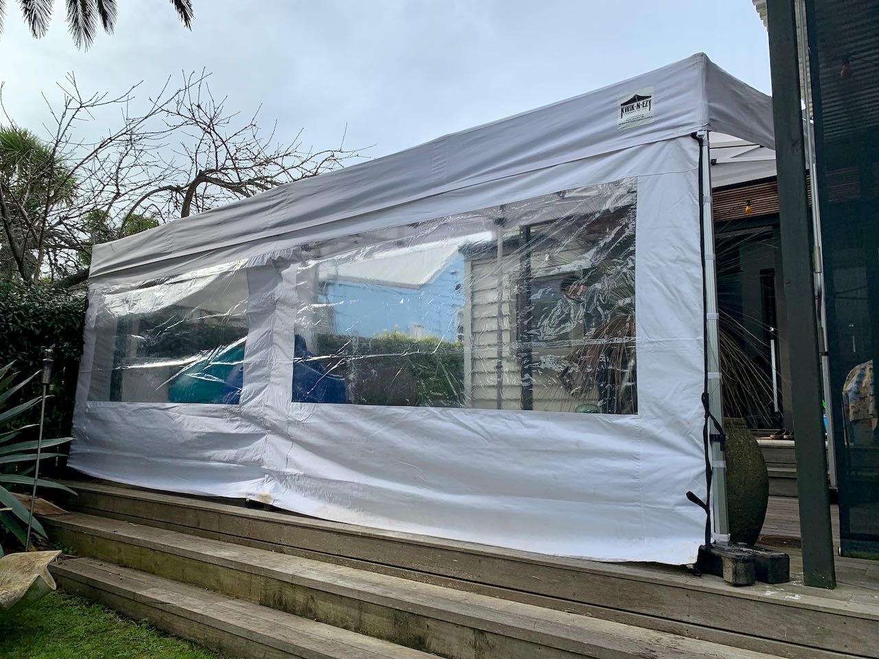 5.7x2.7m KNE Awning Includes x 3 Clear window Side Walls
