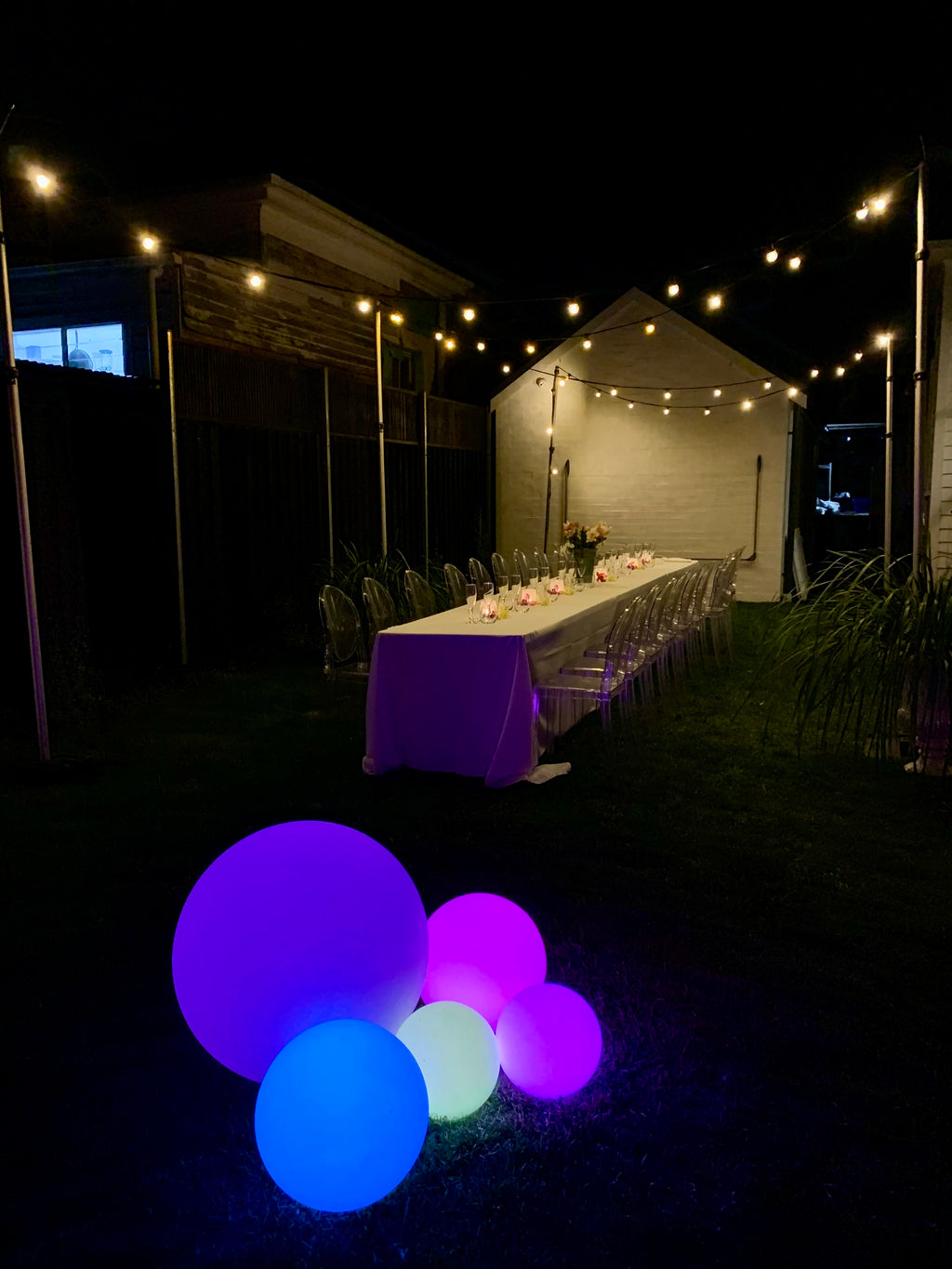 Small LED Glow Ball Hire