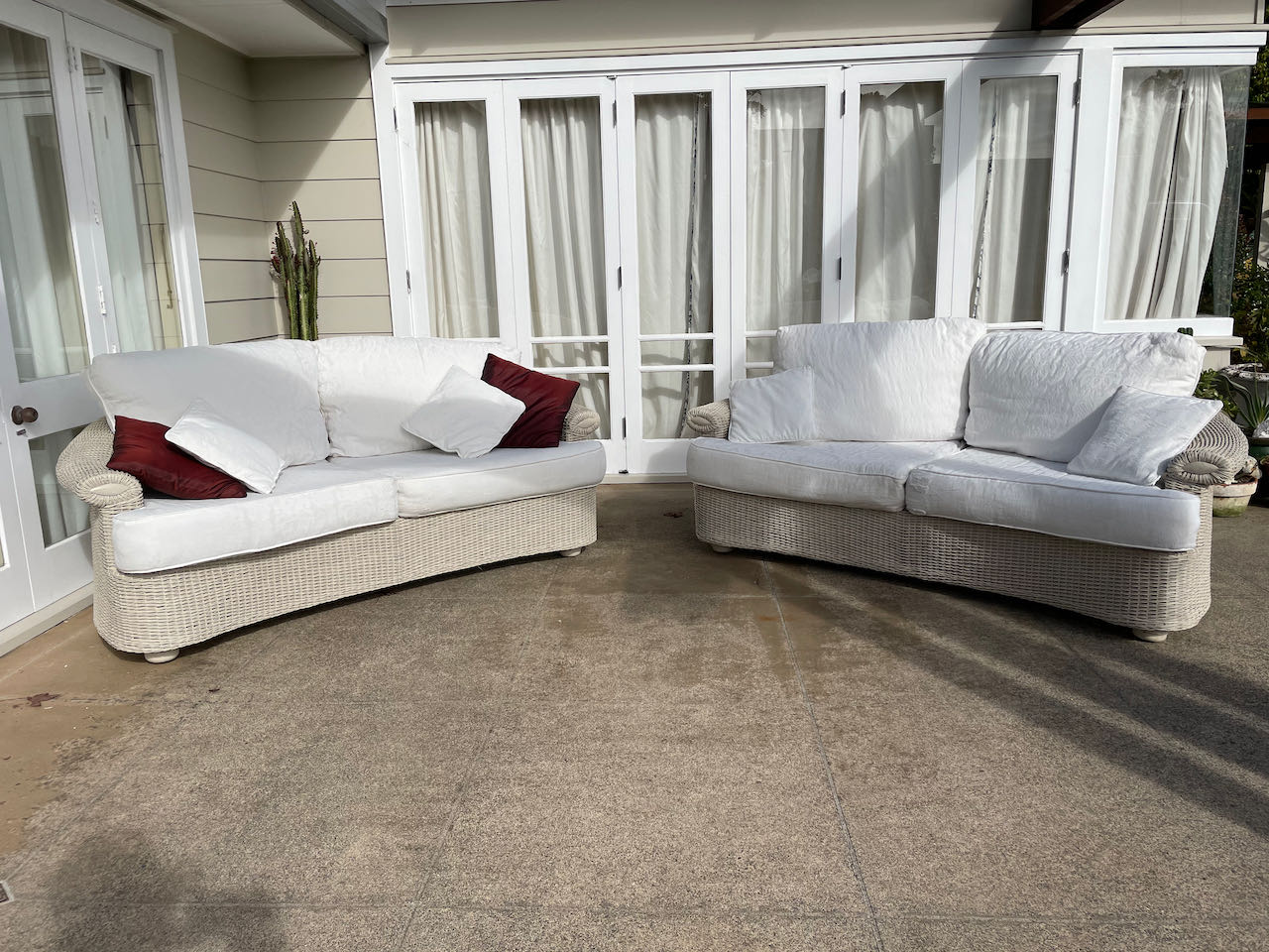 White Cane Sofa Hire