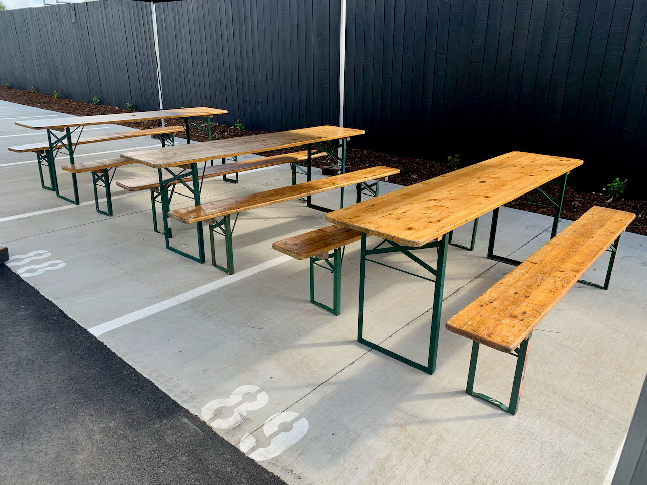 Vintage Table and Bench Set